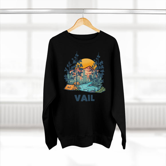 Premium Vail Sweatshirt - Unisex Premium Crewneck Vail, Colorado Sweatshirt