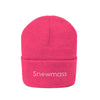 Snowmass, Colorado Knit Beanie - Adult Embroidered Snowflake Snowmass Knit Hat