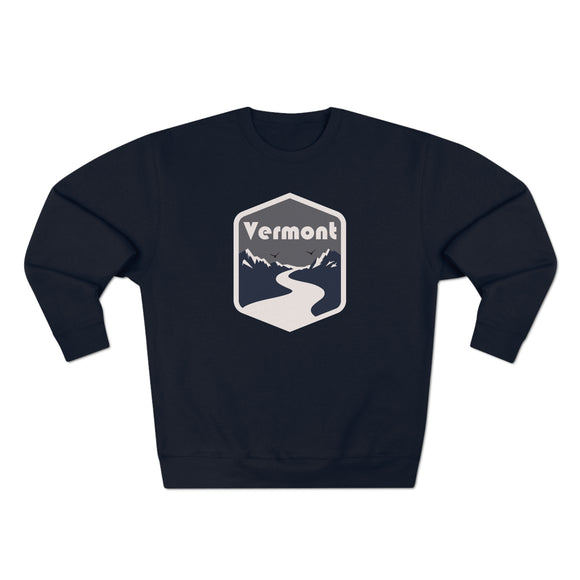 Premium Vermont Crewneck Sweatshirt - Retro Unisex Sweatshirt