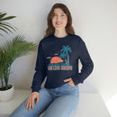 San Luis Obispo, California Sweatshirt - Unisex Retro Palm Tree Crewneck San Luis Obispo Sweatshirt-34