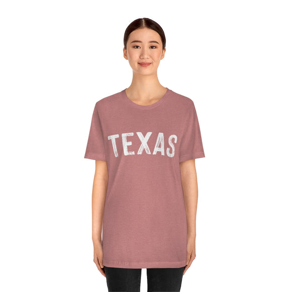 Texas T-Shirt - Paint Text Unisex Texas Shirt