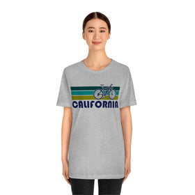 California T-Shirt - Retro Mountain Bike Adult Unisex California T Shirt