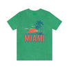 Miami, Florida T-Shirt - Retro Palm Tree & Beach Unisex Miami Shirt