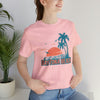 Daytona Beach, Florida T-Shirt - Retro Palm Tree & Beach Unisex Daytona Beach Shirt