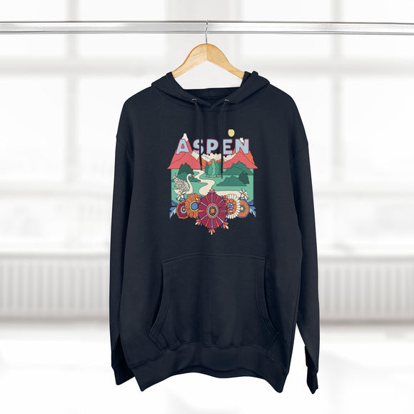 Premium Aspen, Colorado Hoodie - Boho Unisex Sweatshirt