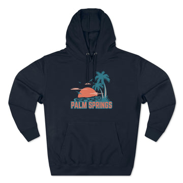Premium Palm Springs, California Hoodie - Palm Tree Unisex Sweatshirt