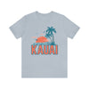 Kauai, Hawaii T-Shirt - Retro Palm Tree & Beach Unisex Kauai Shirt