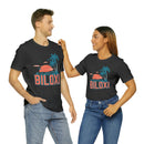 Biloxi, Mississippi T-Shirt - Retro Palm Tree & Beach Unisex Biloxi Shirt-82