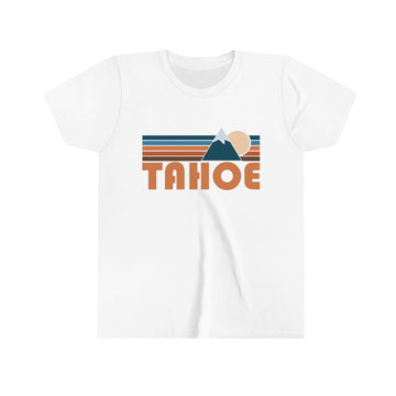 Tahoe Youth T-Shirt - Retro Mountain California Kid's TShirt - 0