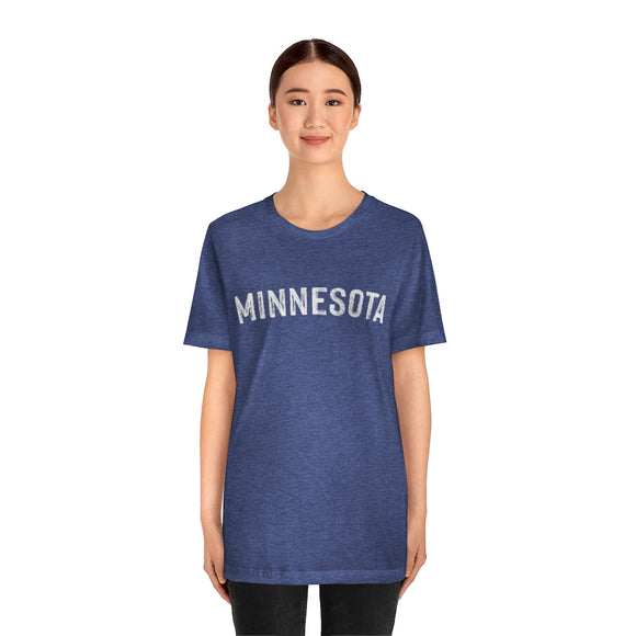 Minnesota T-Shirt - Paint Text Unisex Minnesota Shirt