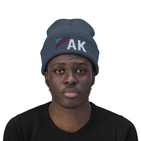 Alaska Beanie - Adult Embroidered Retro Alaska Knit Hat