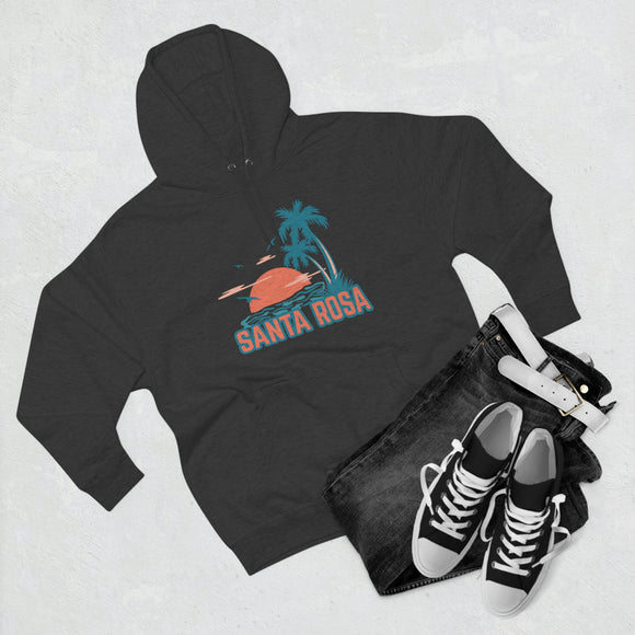 Premium Santa Rosa, California Hoodie - Palm Tree Unisex Sweatshirt