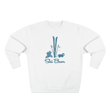 Premium Ski Bum Crewneck Sweatshirt - Retro Unisex Sweatshirt