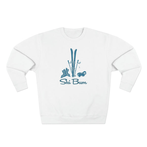 Premium Ski Bum Crewneck Sweatshirt - Retro Unisex Sweatshirt