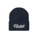Vermont Beanie - Adult Hand Lettered Embroidered Vermont Knit Hat-9