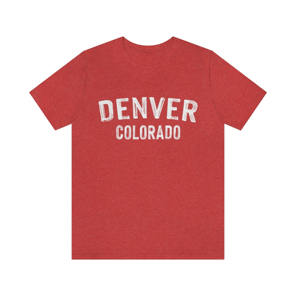 Denver, Colorado Shirt - Paint Text Unisex Denver T-Shirt