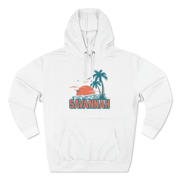 Premium Savannah, Georgia Hoodie - Palm Tree Unisex Sweatshirt