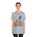 Maui, Hawaii T-Shirt - Retro Palm Tree & Beach Unisex Maui Shirt-51