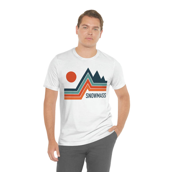Snowmass, Colorado T-Shirt - Retro Mountain Unisex Snowmass Shirt