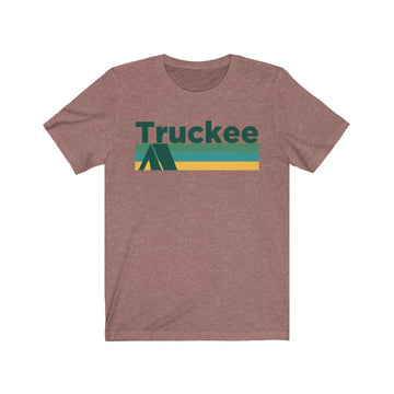 Buy heather-mauve Truckee, California T-Shirt - Retro Camping Adult Unisex Truckee T Shirt