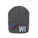 Wisconsin Beanie - Adult Embroidered Retro Wisconsin Knit Hat-2