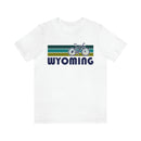 Wyoming T-Shirt - Retro Mountain Bike Adult Unisex Wyoming T Shirt-10