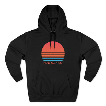 Buy black Premium New Mexico Hoodie - Retro 80s Unisex Sweatshirt