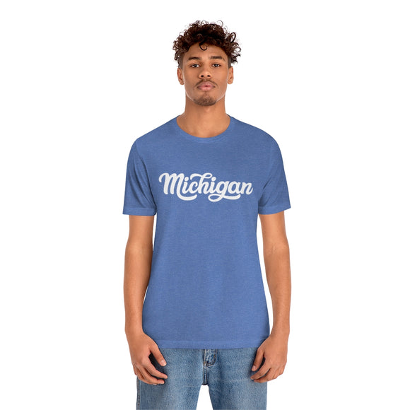 Michigan T-Shirt - Hand Lettered Unisex Michigan Shirt