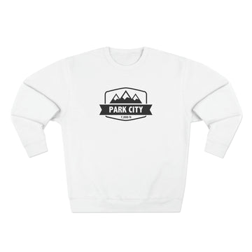 Buy white Premium Park City, Utah Crewneck Sweatshirt - Retro Unisex Sweatshirt