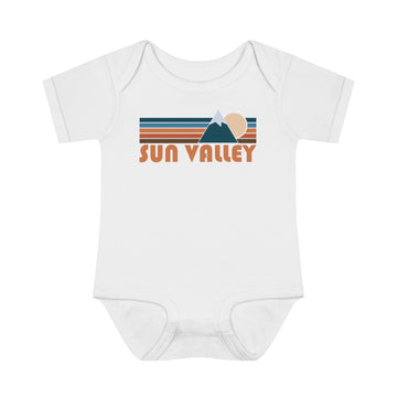 Buy white Sun Valley Baby Bodysuit - Retro Mountain Sun Valley, Idaho Baby Bodysuit