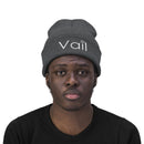 Vail, Colorado Knit Beanie - Adult Embroidered Snowflake Vail Knit Hat-7
