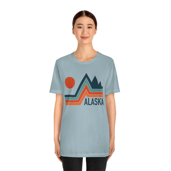 Alaska T-Shirt - Retro Mountain Unisex Alaska Shirt