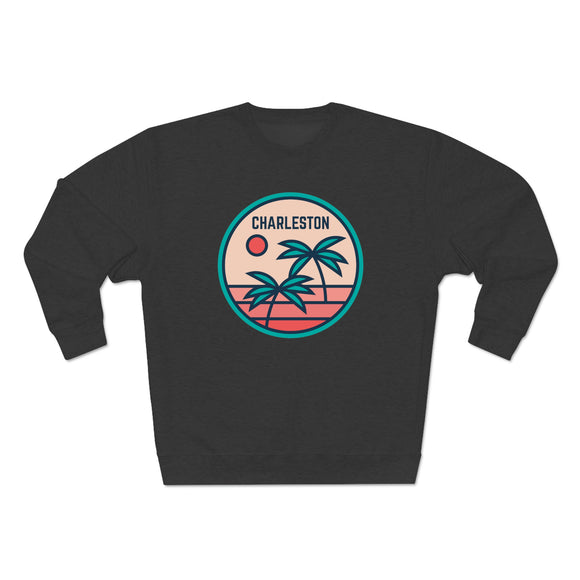 Premium Charleston, South Carolina Crewneck Sweatshirt - Retro Unisex Sweatshirt