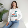 Puerto Vallarta, Mexico Sweatshirt - Unisex Retro Palm Tree Crewneck Puerto Vallarta Sweatshirt
