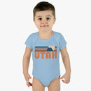 Utah Baby Bodysuit - Retro Mountain Utah Baby Bodysuit-2