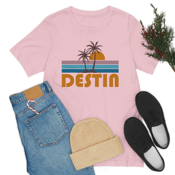Destin, Florida T-Shirt - Retro Palm Tree Unisex Destin Shirt