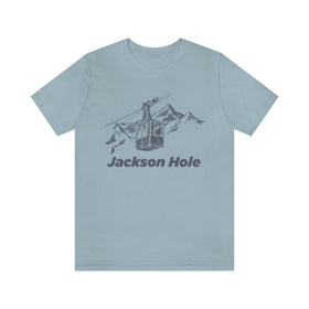 Buy light-blue Jackson Hole, Wyoming T-Shirt - Retro Unisex Jackson Hole T Shirt