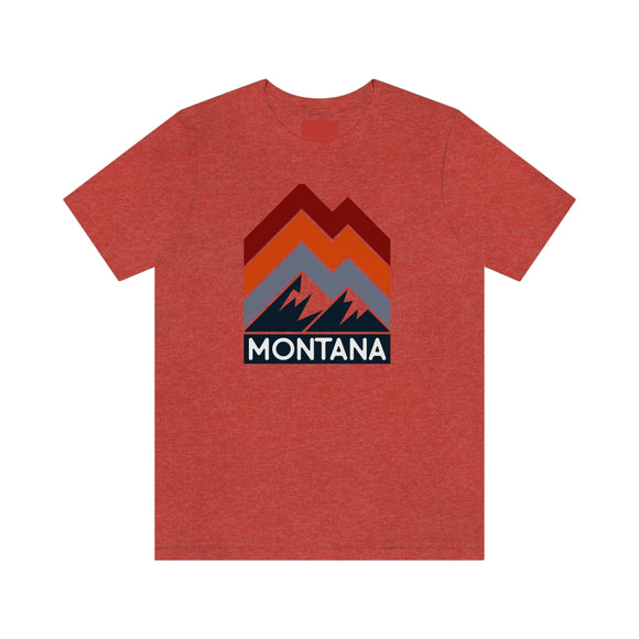 Montana T-Shirt - Retro Mountain Unisex Montana Shirt