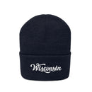 Wisconsin Beanie - Adult Hand Lettered Embroidered Wisconsin Knit Hat-14