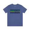 Colorado T-Shirt - Retro Mountain Bike Adult Unisex Colorado T Shirt