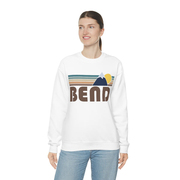 Bend, Oregon Sweatshirt - Fall Retro Mountain Unisex Crewneck Bend Sweatshirt