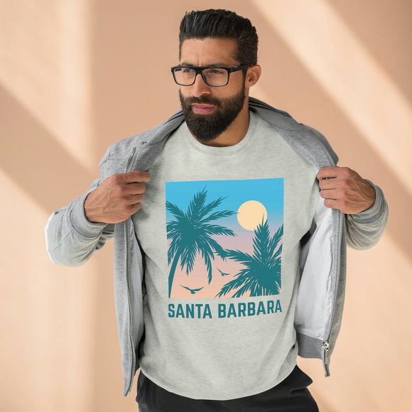 Premium Santa Barbara, California Sweatshirt - Unisex Premium Crewneck Sweatshirt