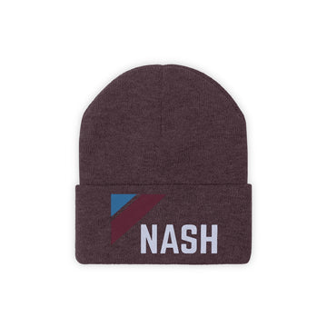 Buy maroon Nashville, Florida Beanie - Adult Embroidered Retro Nashville Knit Hat