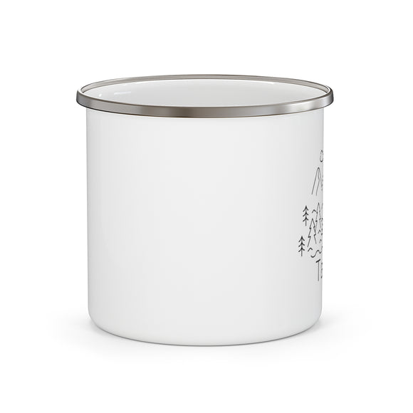 Tahoe, California Camp Mug - Retro Enamel Camping Tahoe Mug
