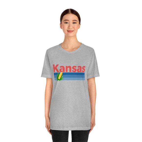 Kansas T-Shirt - Retro Corn Unisex Kansas Shirt