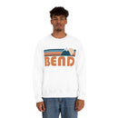 Bend, Oregon Sweatshirt - Unisex Retro Mountain Unisex-3