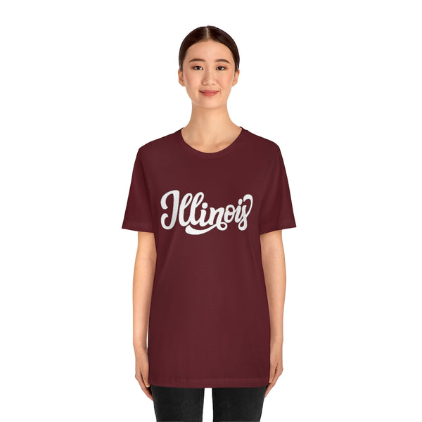 Illinois T-Shirt - Hand Lettered Unisex Illinois Shirt