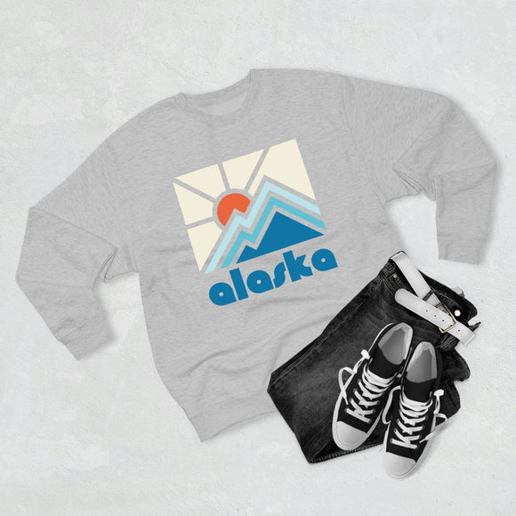 Premium Alaska Crewneck Sweatshirt - Retro Unisex Sweatshirt