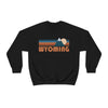 Wyoming Sweatshirt - Retro Mountain Unisex