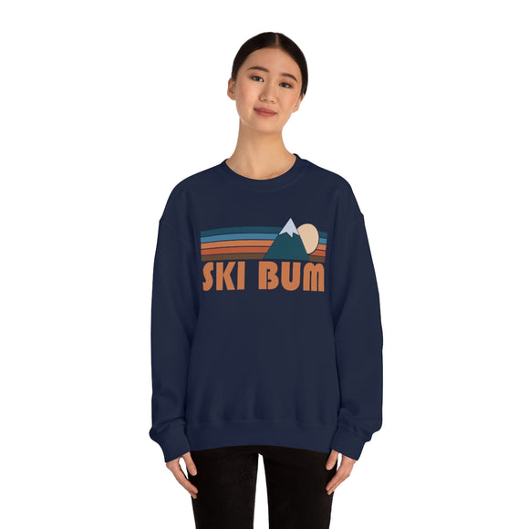 Ski Bum Sweatshirt - Retro Mountain Unisex